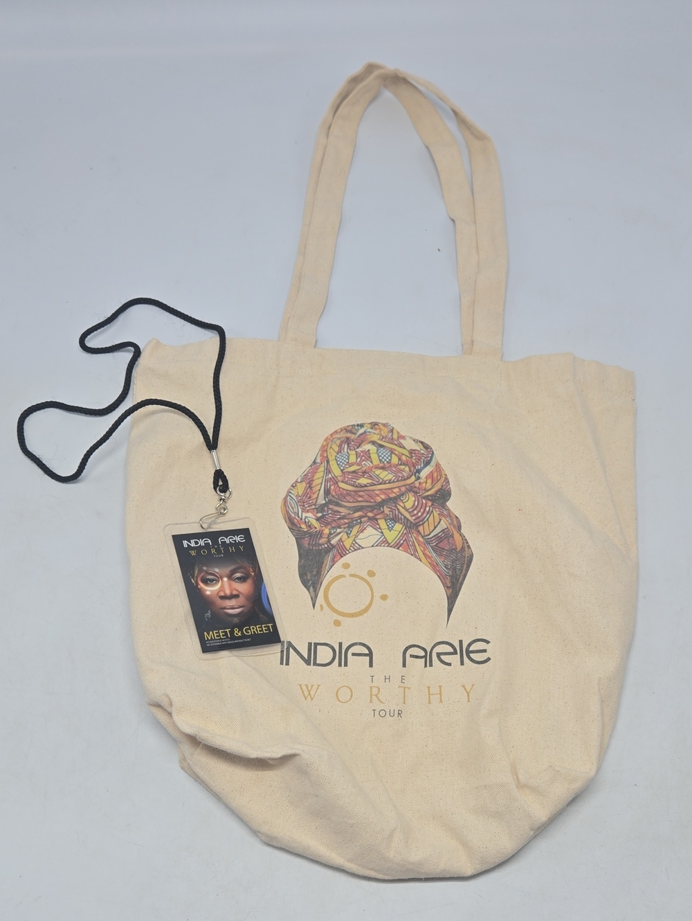India Arie The Worthy Tour Canvas Tote Bag Souvenir